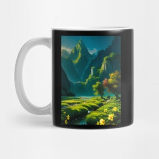 Floral Valley on the River Mirar Sword Coast DND Mug